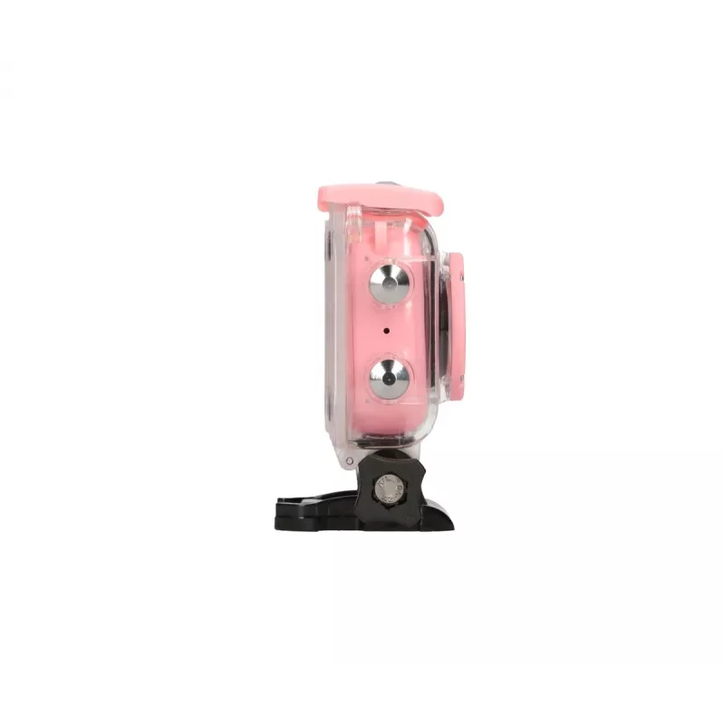 Cámara deportiva digital para niños Extralink H18 rosa – IP68, 1080p, pantalla de 2