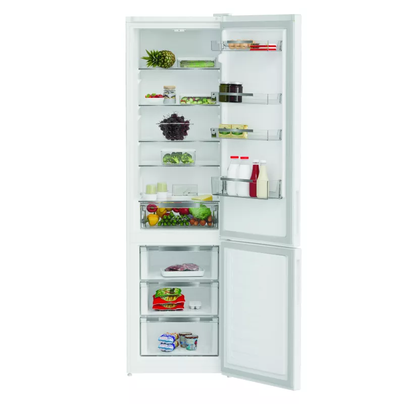 Frigorífico INDESIT | INKS 1401 W4E | clase de eficiencia energética E | independiente | combi | altura 202,5 cm | capacidad útil frigorífico 266 L | capacidad útil congelador 120 L | 38 dB | blanco