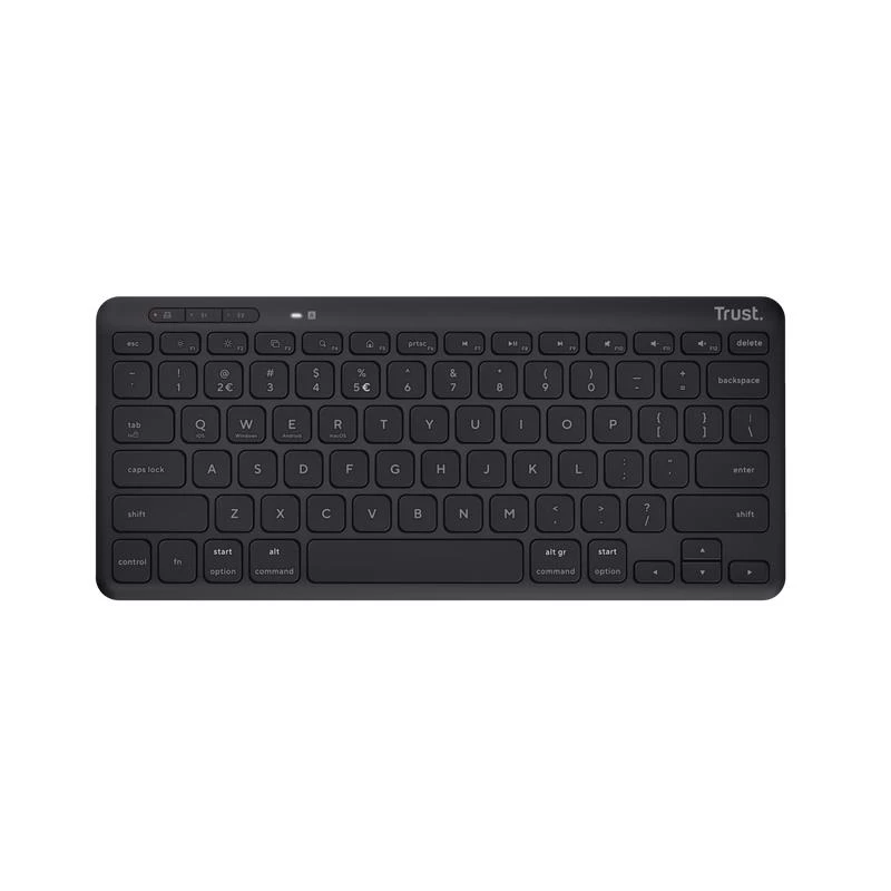 Teclado Trust Lyra universal RF inalámbrico + Bluetooth QWERTY US English negro