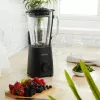 Recipiente de vaso de cristal Petra PT5531MBLKVDE Negro