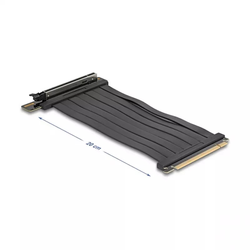 Tarjeta riser PCI Express 5.0 x16 DELOCK 81289, ranura x16, cable de 20 cm
