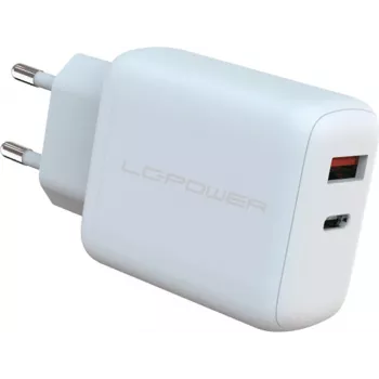 Cargador de interior LC-Power LC-GAN-45 cargador rápido universal AC blanco