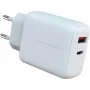 Cargador de interior LC-Power LC-GAN-45 cargador rápido universal AC blanco