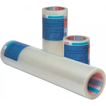 Film de protección de superficies Tesa 4848 PV1 100 m x 12,5 cm transparente – cinta de protección temporal para superficies