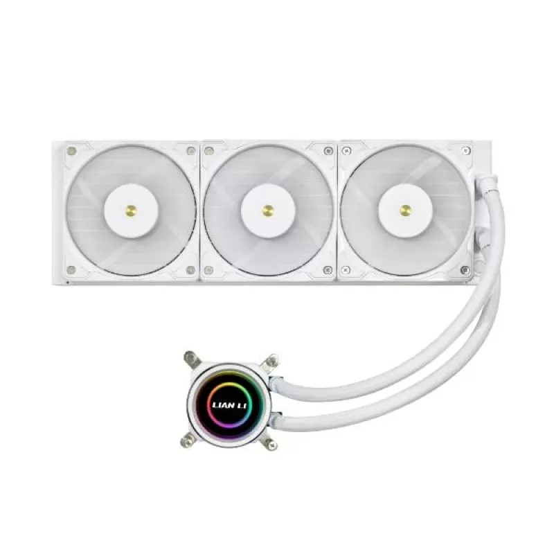 Refrigeración líquida todo en uno Lian Li Galahad II Trinity 12 cm blanca