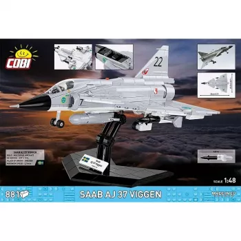 Cobi Blocks Saab AJ 37 Viggen 881 uds. set de construcción