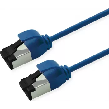 Cable de parcheo ROLINE U/FTP Cat.8.1 LSOH slim azul 1 m (21.15.3253)