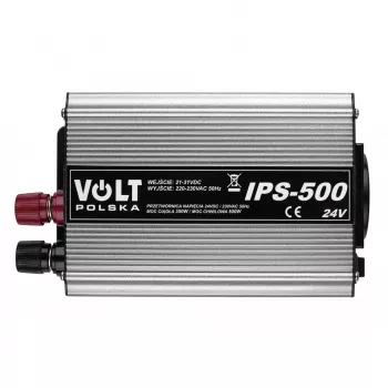 Inversor AZO 350/500W 24V a 230V modelo 4PRZ24230IPS500, 350W potencia continua / 500W potencia máxima