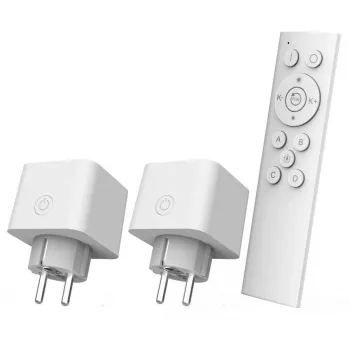 Kit de inicio de enchufes inteligentes Wi-Fi TRUST 71399 — 2,4 GHz, blanco, 0,25 kg