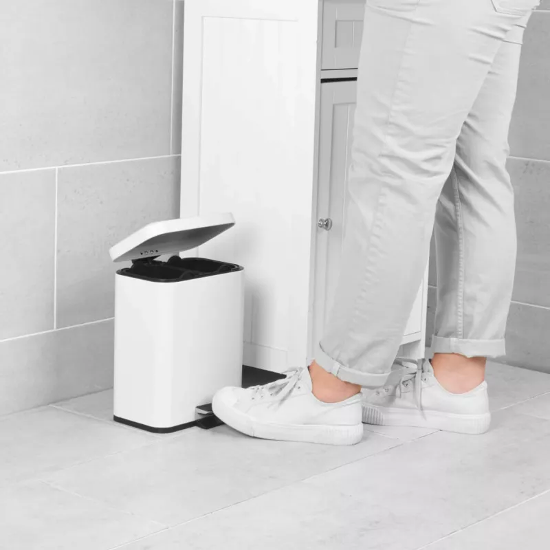 Papelera Beldray LA035235WHTFEU7 doble compartimento 5 L blanca