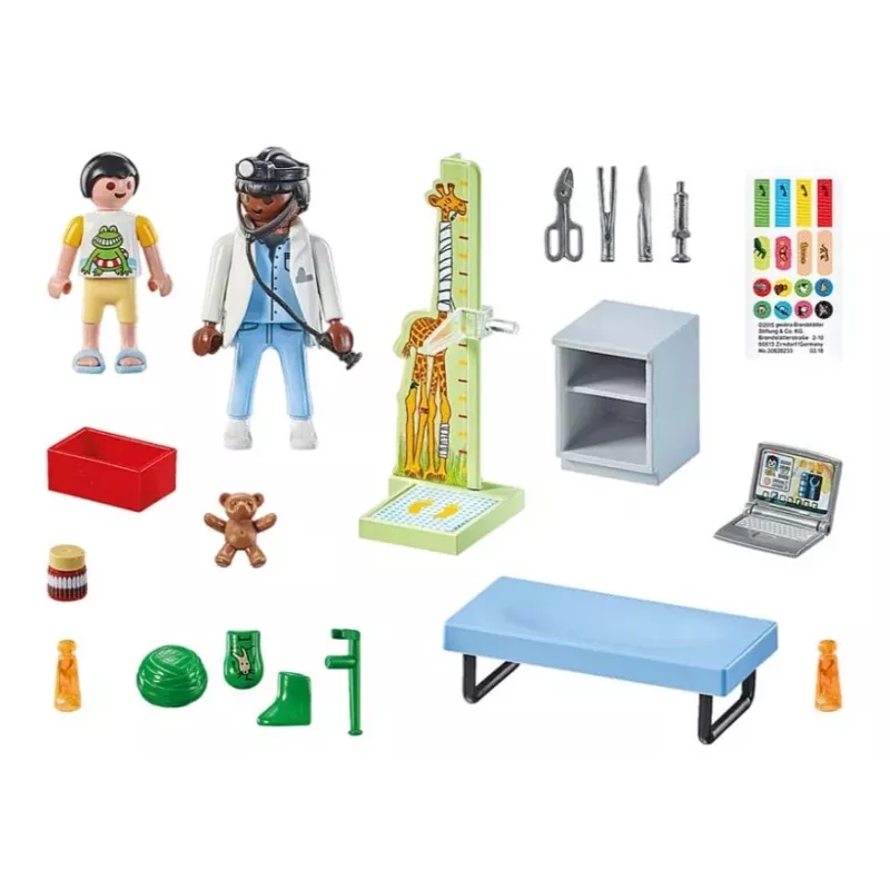 Set de figuras Action Heroes 71619 pediatra con osito de peluche