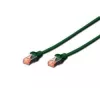 DIGITUS CAT 6 S/FTP juego de cables de conexión DK-1644-010-G-10, 1 m, verde, 10 uds.