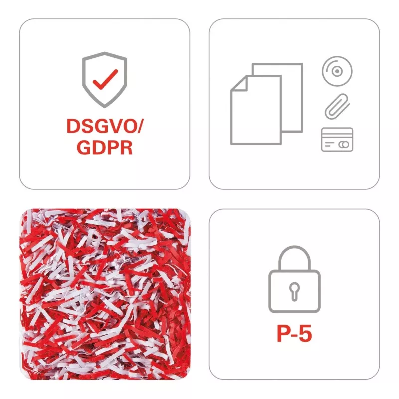 HSM shredstar X6pro destructora de documentos, 2 x 15 mm + mecanismo de corte de CD independiente