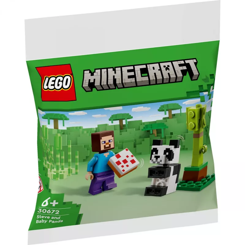LEGO Minecraft Steve y Panda Bebé 30672 Bolsa