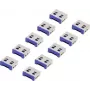 Cerradura de puerto USB Renkforce RF-4695230 pack de 10 plateado-azul RF-4695230 (RF-4695230)