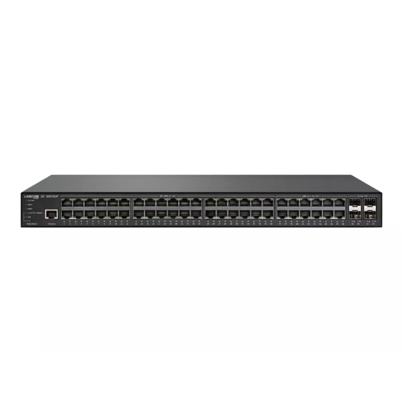 LANCOM GS-3652XUP - Switch - gestionado - 12 x 100/1000/2,5G (PoE++) + 36 x 10/100/1000 (PoE+) + 4 x 1 Gigabit / 10 Gigabit SFP+ - sobremesa, montaje en rack - PoE++ (820 W) (61879)