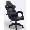 Silla de oficina/informática Topeshop FOTEL REMUS negro, asiento acolchado, respaldo acolchado