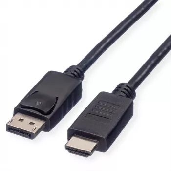 Cable ROLINE 11445780 1 m DisplayPort a HDMI negro