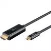 Cable Goobay USB-C a HDMI 4K a 60 Hz 2 m negro – conector macho > HDMI (75697)