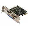 Tarjeta de interfaz PCIe interna LOGILINK PC0033 con salidas serie y paralelo, chipset NetMOS