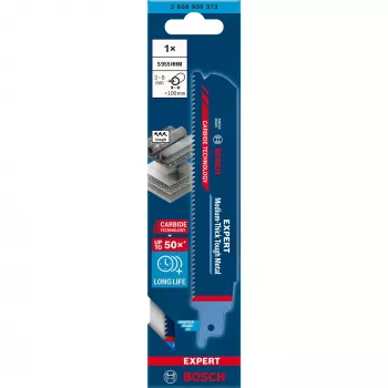 Bosch EXPERT ‘MEDIUM-THICK TOUGH METAL’ S 955 HHM hoja de sierra sable acero al carbono (HCS) 1 ud.