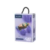 Auriculares inalámbricos Bluetooth 5.0 LED para niños orejas moradas