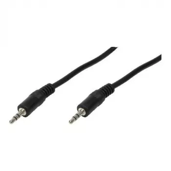 Logilink - Cable de audio - miniconector jack estéreo 3,5 mm (M) - miniconector jack estéreo 3,5 mm (M) - 2 m - negro (CA1050)