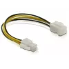 Cable de alimentación conector P4 macho/hembra DeLOCK 82428 0,15 m