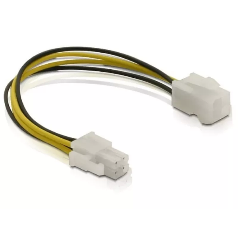 Cable de alimentación conector P4 macho/hembra DeLOCK 82428 0,15 m