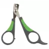 Tijera de aseo para mascotas Trixie 6285, hojas de acero inoxidable, puntas redondeadas, para diestros, 80 mm, mango antideslizante, varios colores