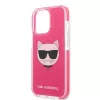 Karl Lagerfeld KLHCP13XTPECPI iPhone 13 Pro Max 6.7 funda rígida fucsia/FUSCHIA Choupette Head