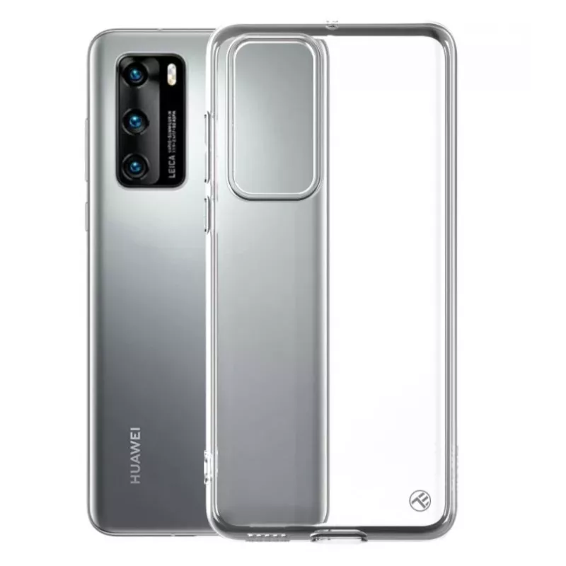 Funda de silicona Tellur para Huawei P40, transparente