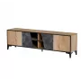 Mueble RTV Cama 4D OVO 180x38xH53 roble/hormigón