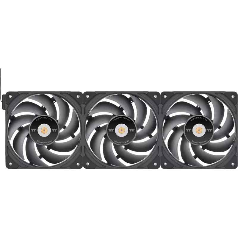 Thermaltake TOUGHFAN EX12 Pro Swappable Edition Ventilador para caja 120mm pack de 3 negro