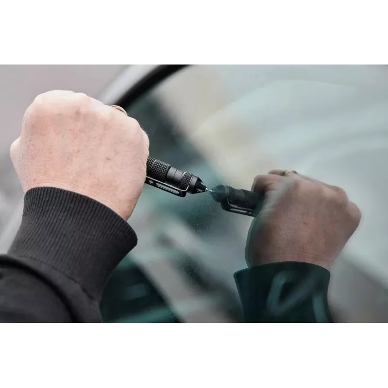 Bolígrafo táctico GUARD TACTICAL PEN kubotan con rompevidrios (YC-008-BL)