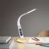 Lámpara de escritorio Hawk HW-LAMP05 blanca LED ajustable — lámpara de trabajo LED compacta con brazo ajustable