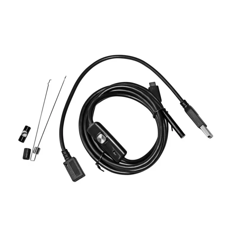 Endoscopio USB MEDIA-TECH ENDOSCOPE 66° CMOS, 640x480 30fps, IP67, 6 LEDs, imán y gancho