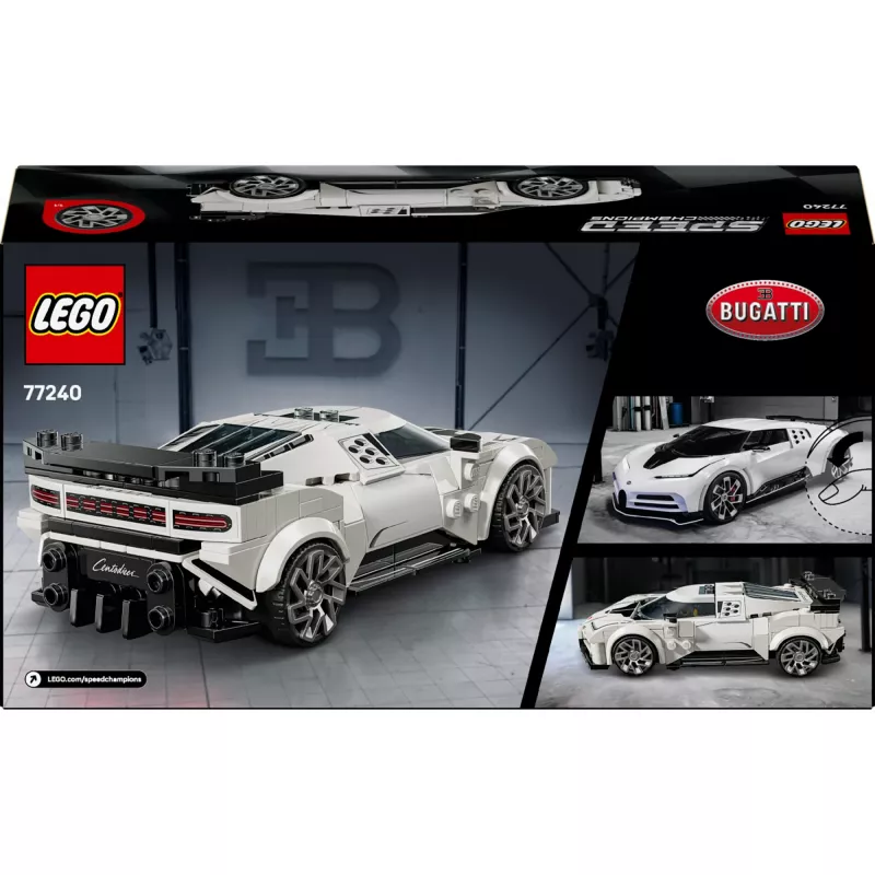Set de juguete de construcción LEGO Bugatti Centodieci Speed Champions 77240 – 291 piezas, 1 minifigura, a partir de 9 años
