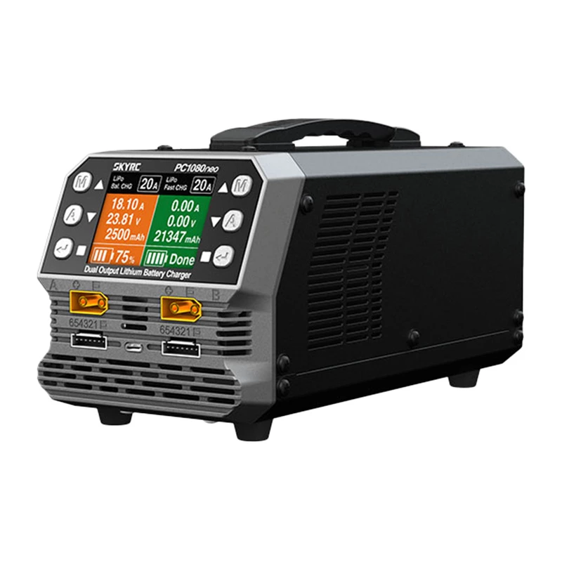 SkyRC PC1080neo cargador de batería de litio de doble canal