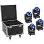 Luminaria EUROLITE TMH-H240 Beam Wash Flower Effect 4x — luminaria LED de efectos, unidad compacta
