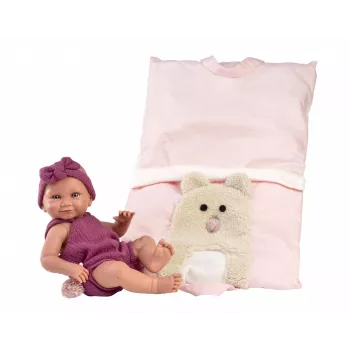 Muñeca Llorens 40 cm muñeca bebé de cuerpo blando con rasgos realistas para jugar y coleccionar