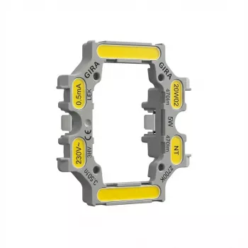 gira Dispositivo de protección contra corriente de fuga LED T2 0,5 mA Accesorio 3792010 blanco