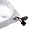 Ventilador de carcasa ARGB KING KITS LUBU-049 120mm - pack de 3, blanco