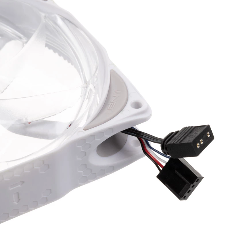 Ventilador de carcasa ARGB KING KITS LUBU-049 120mm - pack de 3, blanco