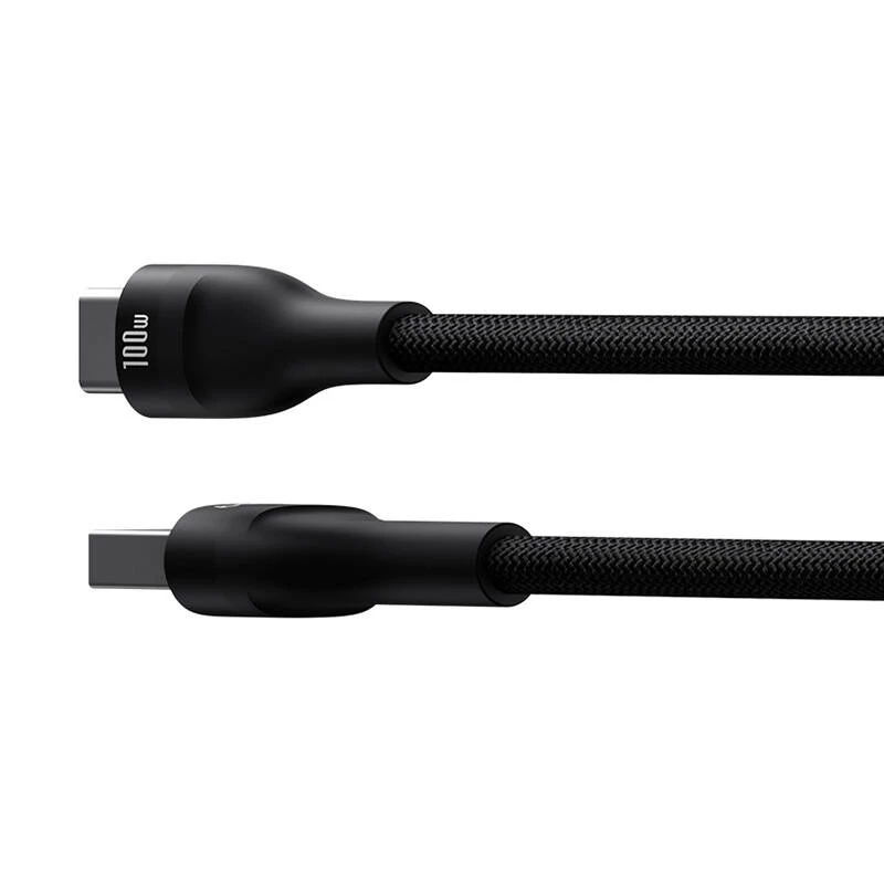 Baseus Flash 2 Cable de carga rápida USB A a USB C 2 m 100 W Negro