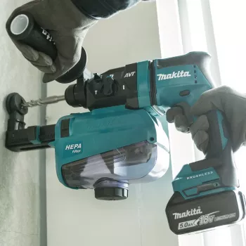 Martillo combinador a batería DHR182ZU, 18Volt, martillo perforador Azul/Negro, Bluetooth, sin batería ni cargador