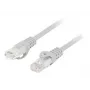 Cable de parcheo LANBERG Cat.6 UTP LSZH CU 1 m gris probado Fluke
