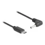 DeLOCK 85393 Cable de alimentación negro 1,5 m USB-C 3,5 x 1,35 mm