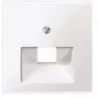 Placa de pared/tapa de interruptor Merten 296225, blanca, termoplástico, de una pieza