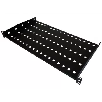 Alantec SA-P-19-1U-280-2-C Bandeja fija para rack de 19 pulgadas, 1U, 280 mm de profundidad, Negro